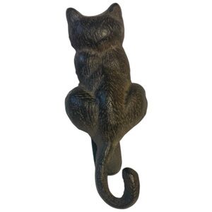 Vintage Antique Cast Iron CAT Door Knocker Hardware Feline